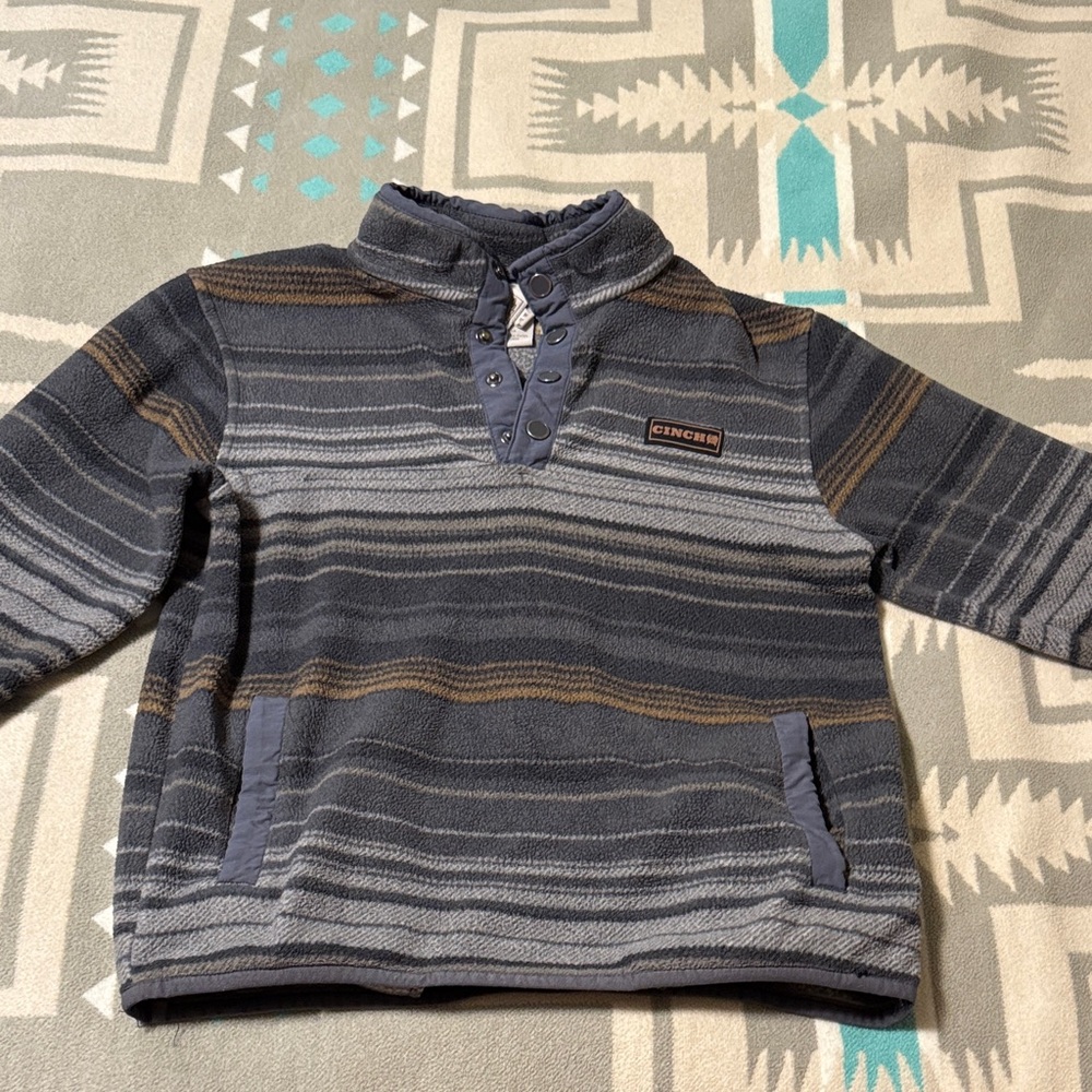 Cinch Boy's Multicolor Striped Crewneck Sweater